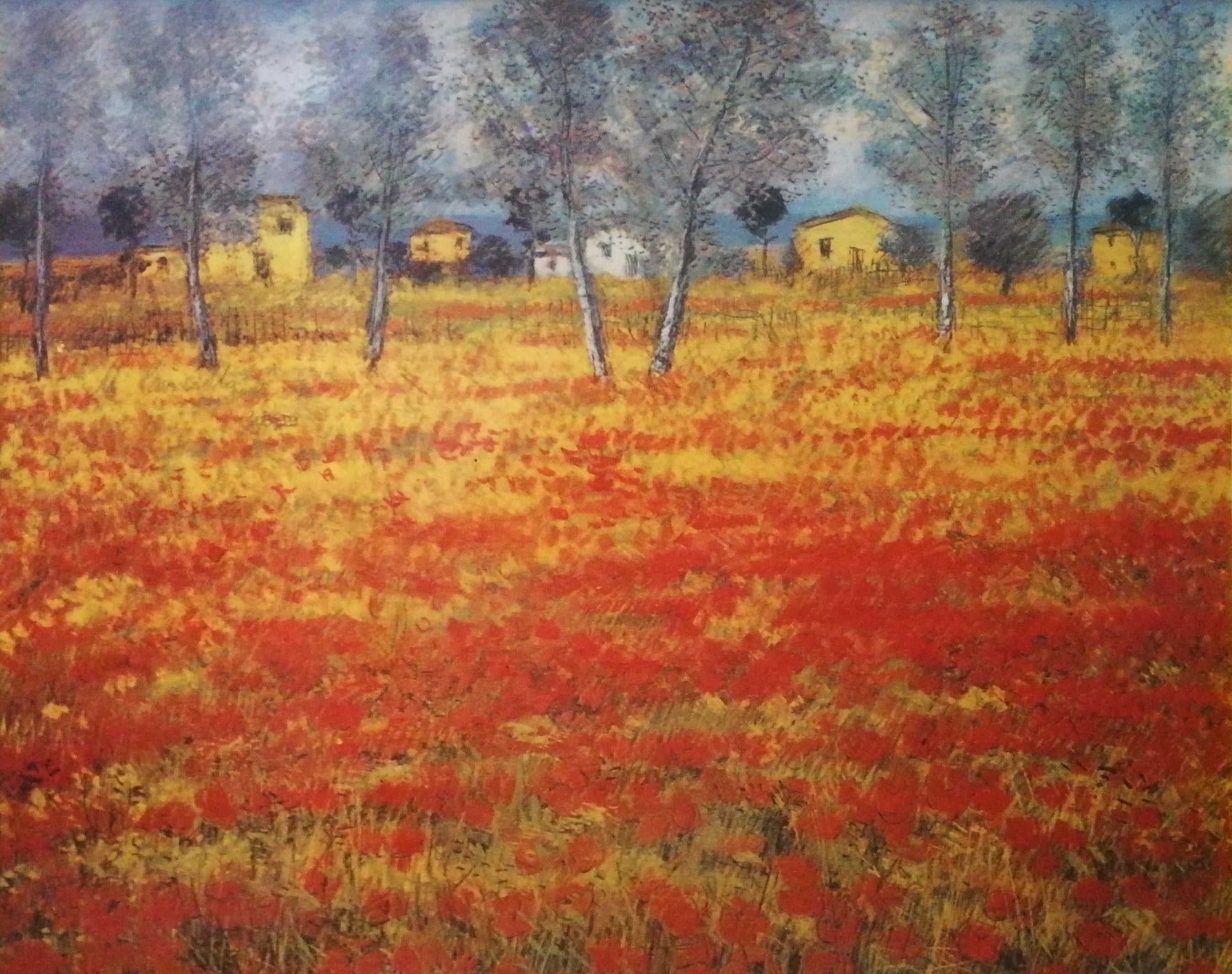 Michele Cascella - Campo di papaveri
