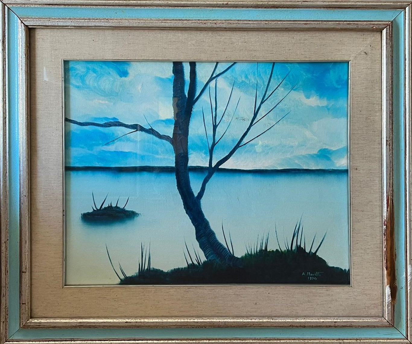 Adriano Moretti - Amanecer en el lago