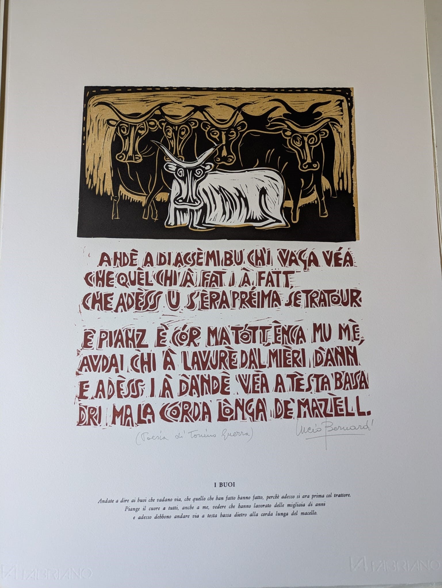 Senza titolo (incisioni e poesie) – Incisione – Lucio Bernardi e Tonino Guerra
