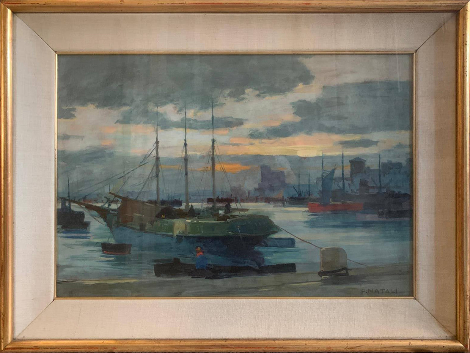 Renato Natali - Evening at the Port