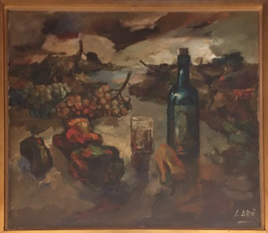 Saverio Arò Armeno - Bodegón con botella