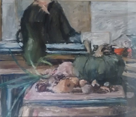 Enzo Faraoni - Naturaleza muerta con calabaza