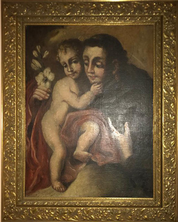 Autor desconocido - San Antonio de Padua con el Niño Jesús