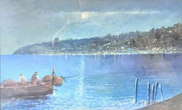 Roberto Carignani - Arrivo della barca in spiaggia