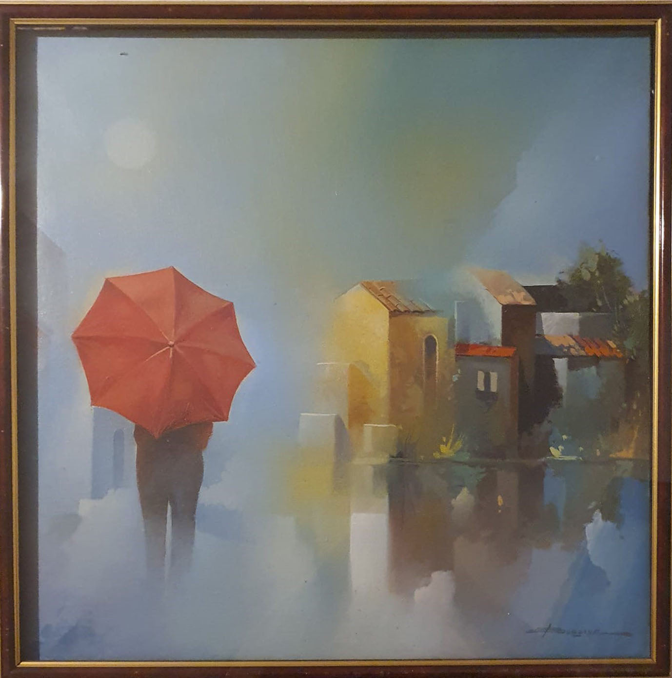 Felice Bossone - Ombrello rosso