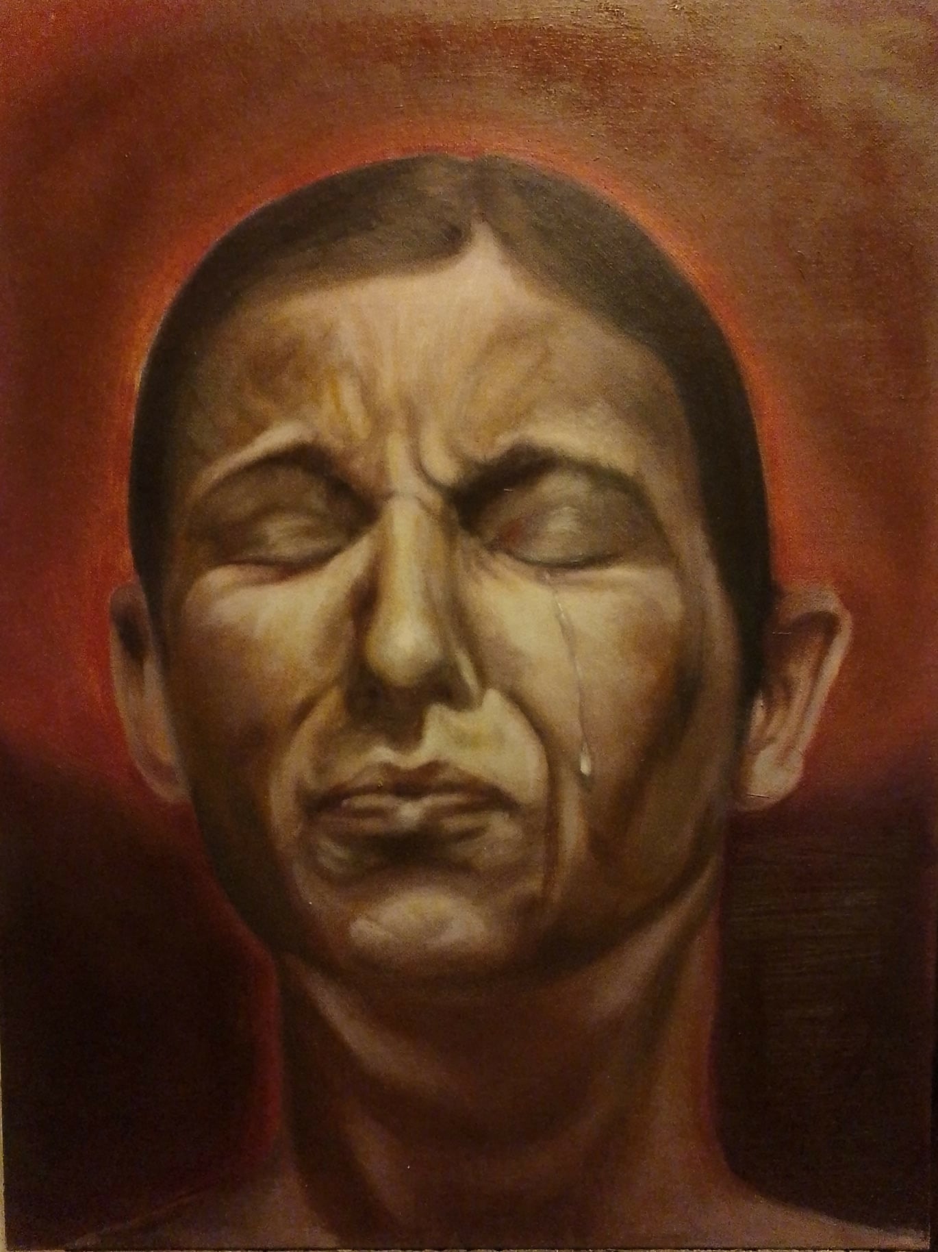 Maddalena Penitente, olio su tela di soggetto sacro di Antonio Carrese