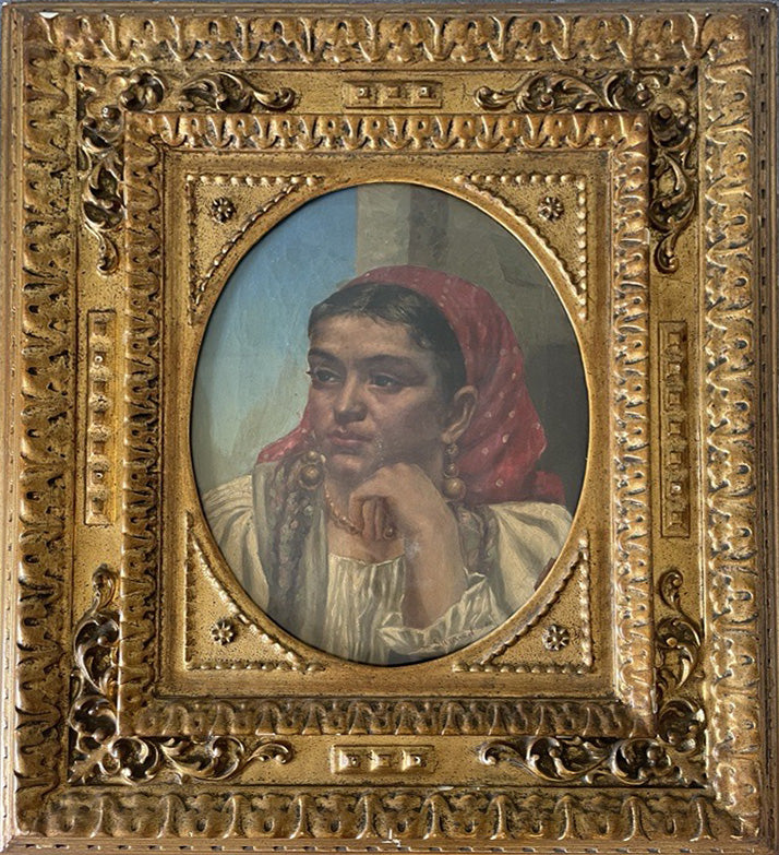 Gustave Surand (attribuito a) - Testa di gitana