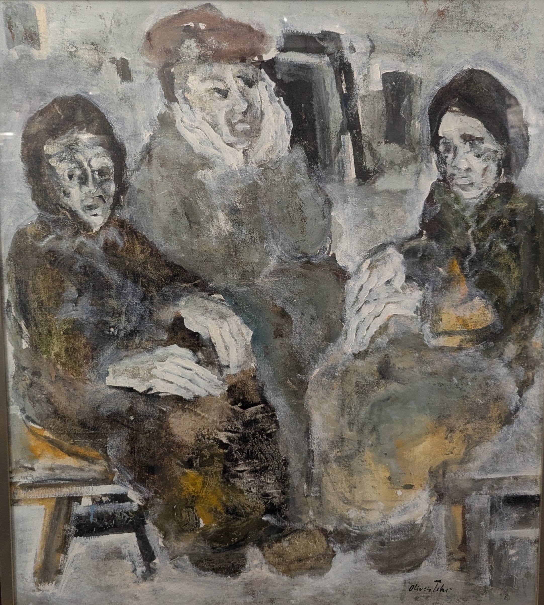 Oliver Tihi - Untitled (Seated Figures)