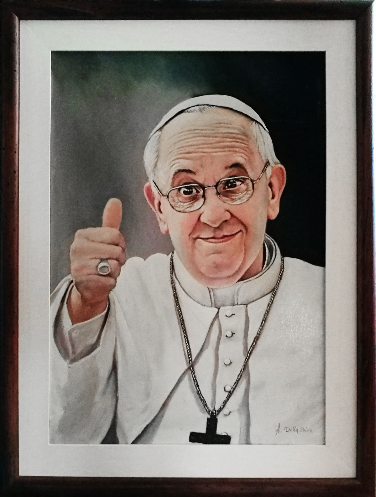 Alfredo Della Bina - Ritratto Papa Francesco