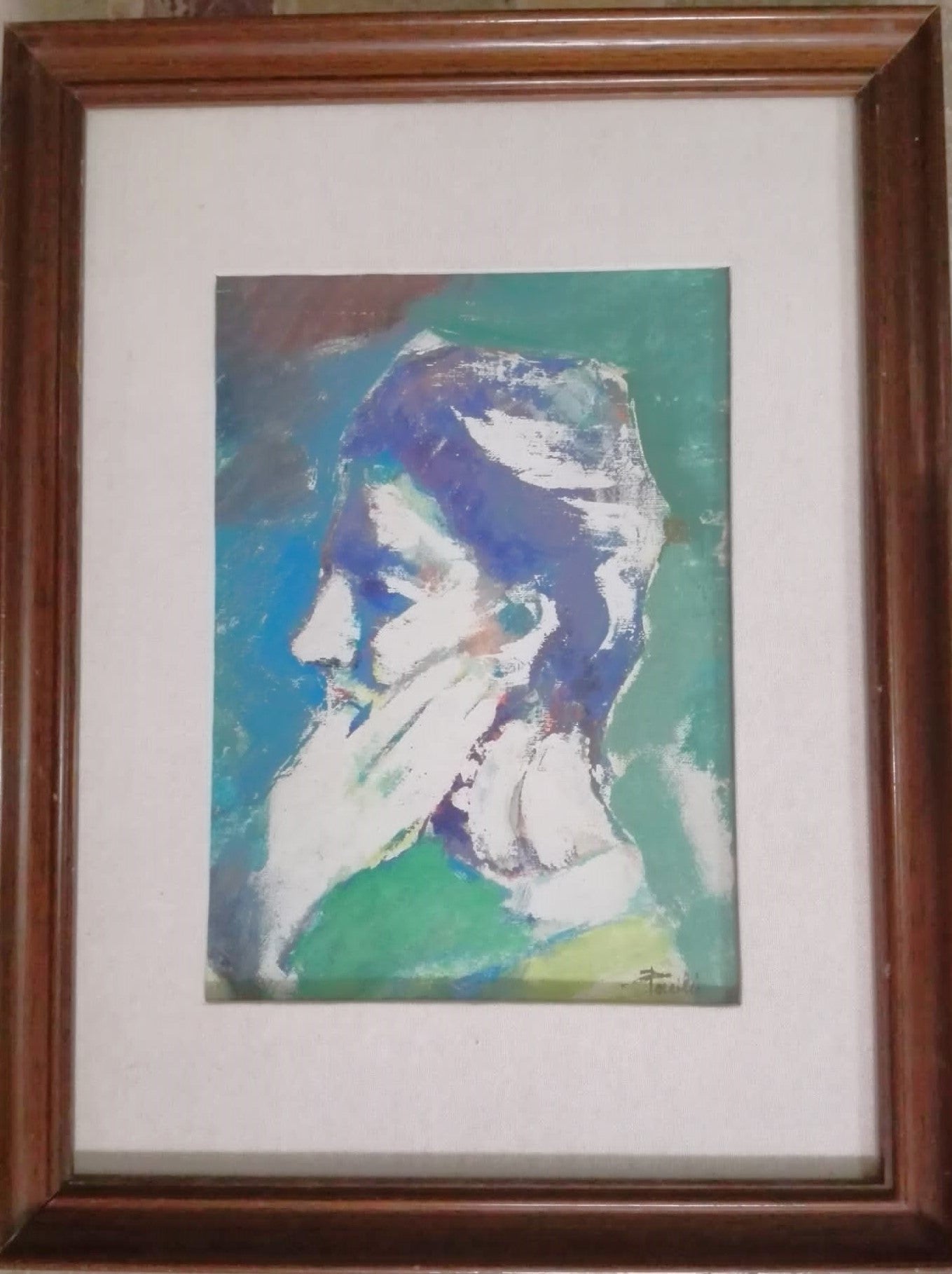 MUJER CON LA MANO EN LA CARA - PACILIO VINCENZO