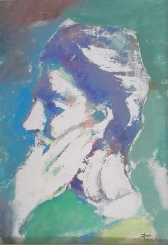 DONNA CON LA MANO IN FACCIA - PACILIO VINCENZO