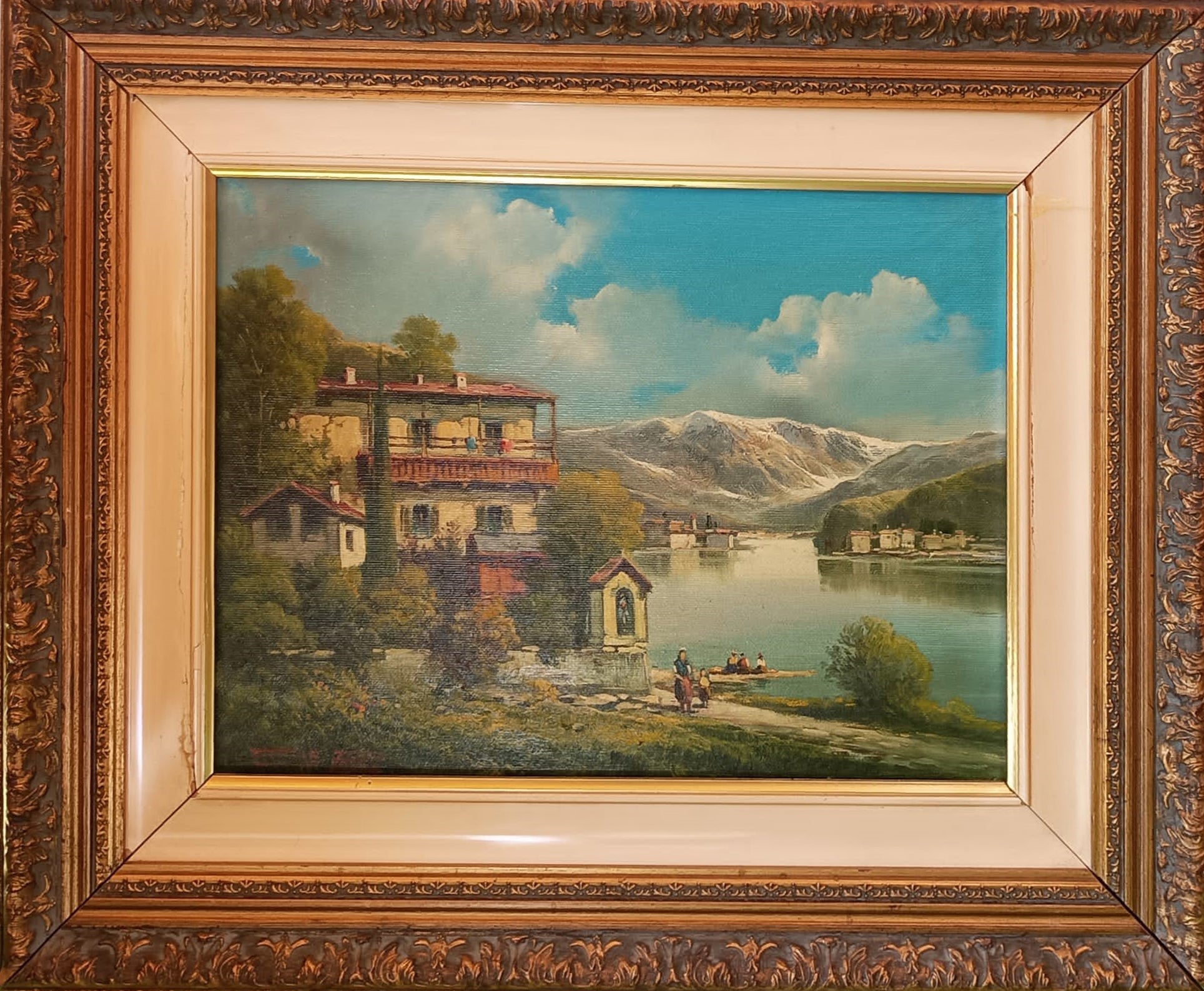 Antonio De Rosa - Landscape on the Lake