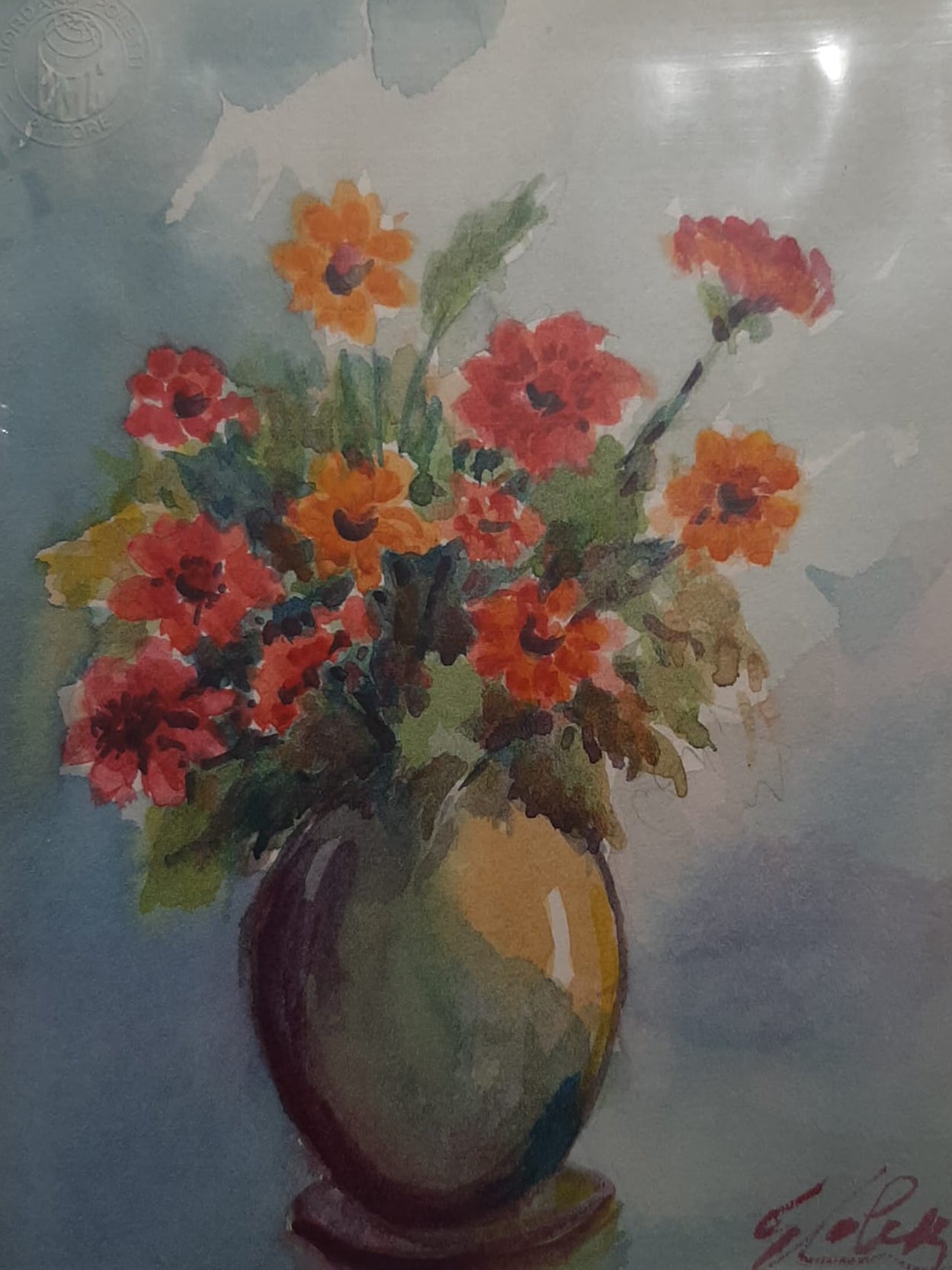 Giordano Poletti - Jarrón de flores