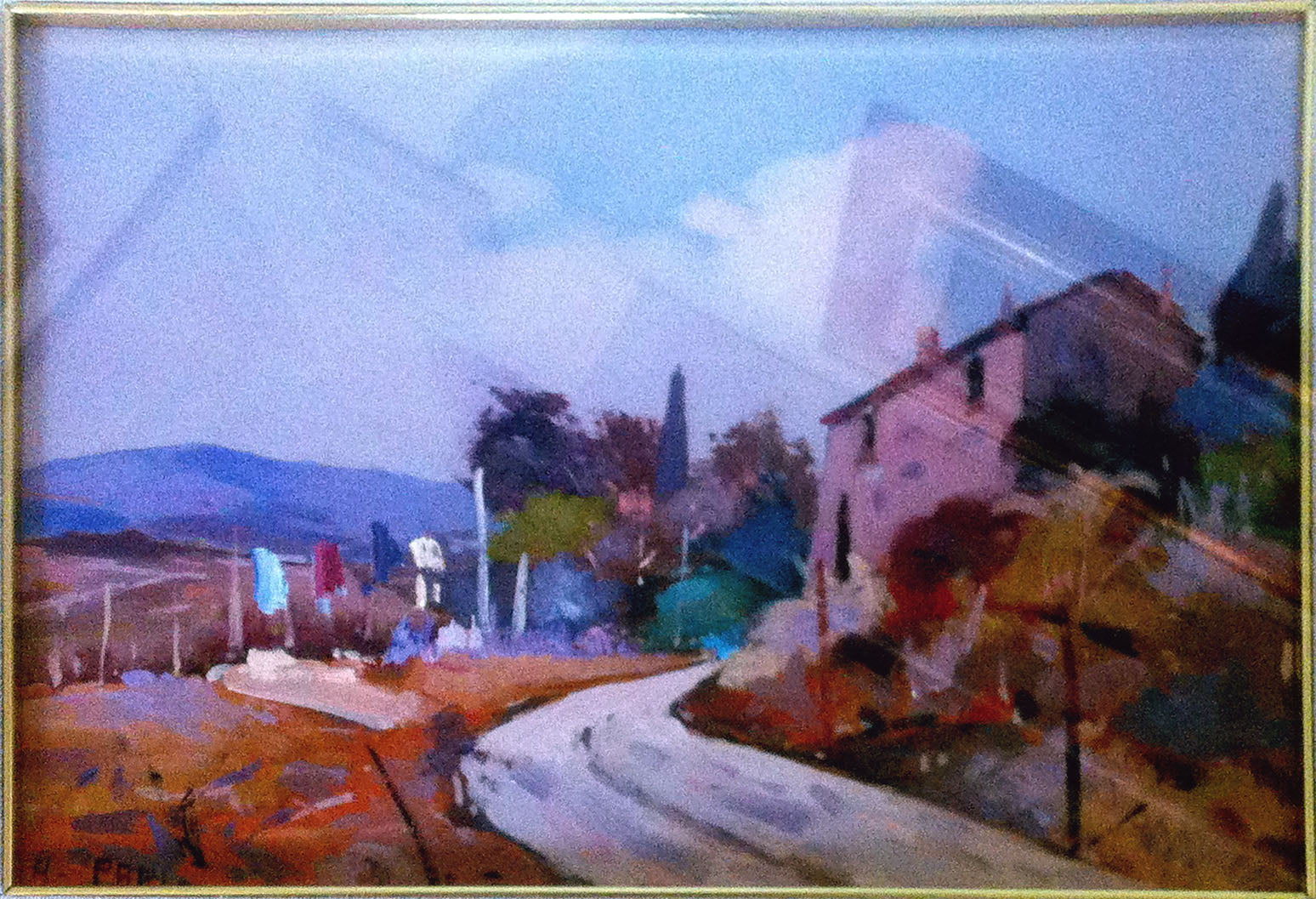 Alfonso Papi - Paisaje toscano