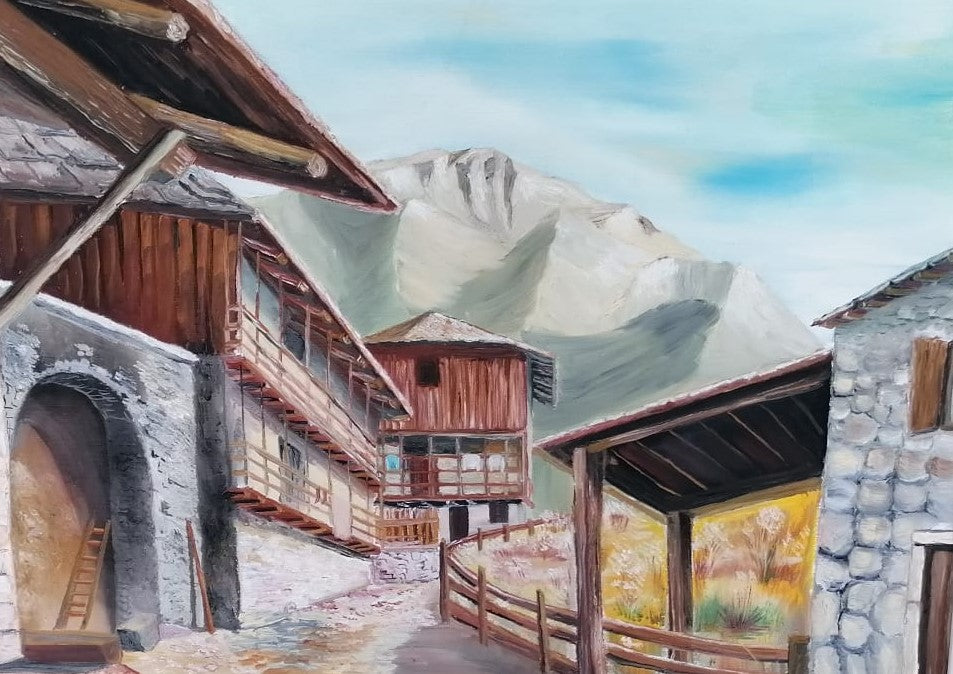 FRANCO BENASSI - PAESAGGIO MONTANO
