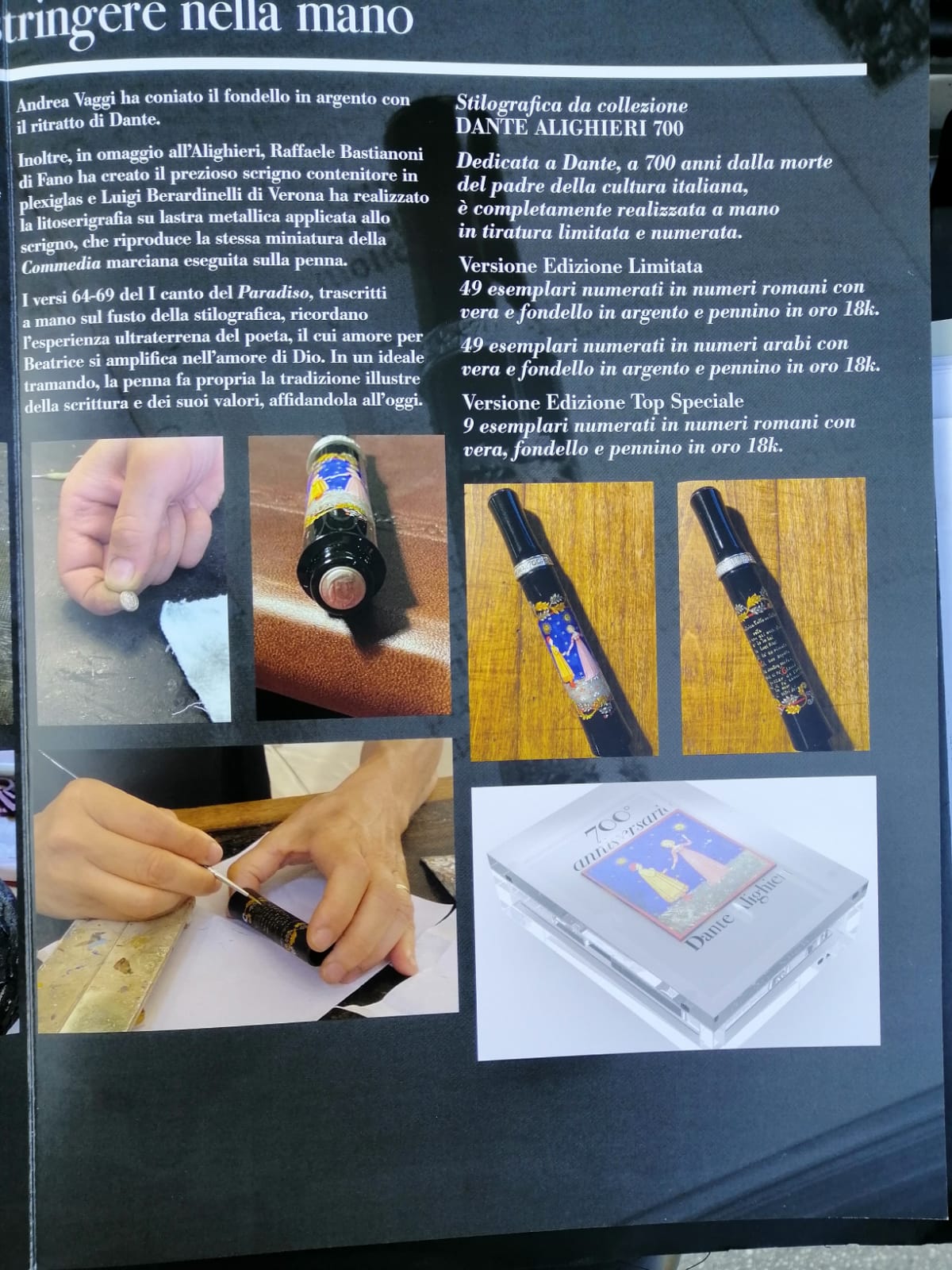PENNA STILOGRAFICA DIPINTA A MANO - FONDAZIONE PATRIMONIO ARTISTICO