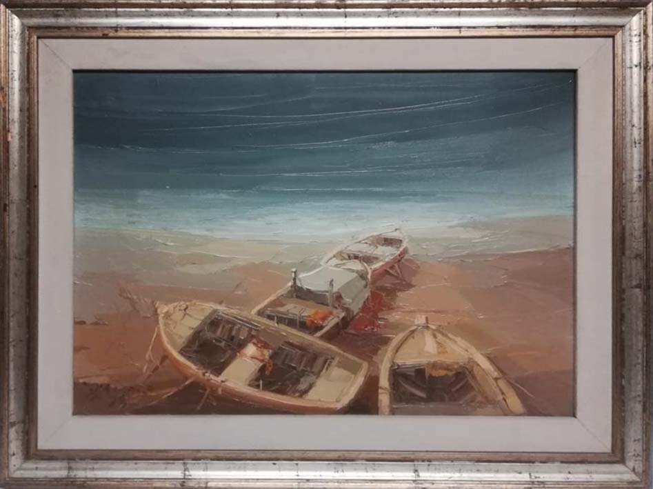 Antonio Di Viccaro - Boats on the Beach