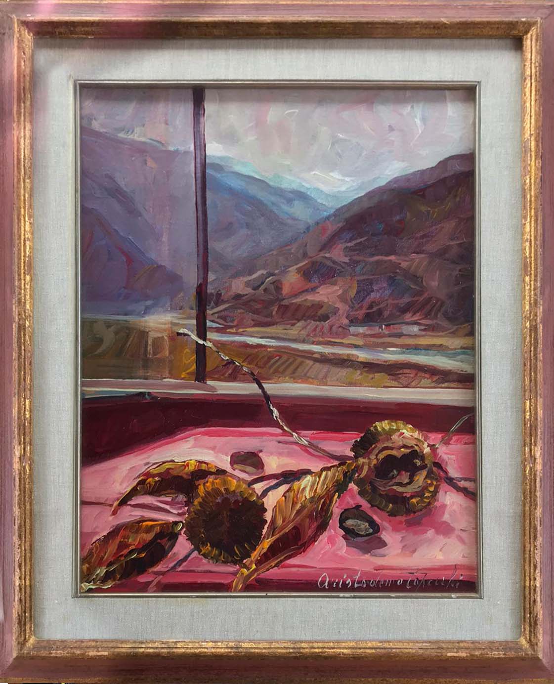Aristodemo Capecchi - Interior with Landscape