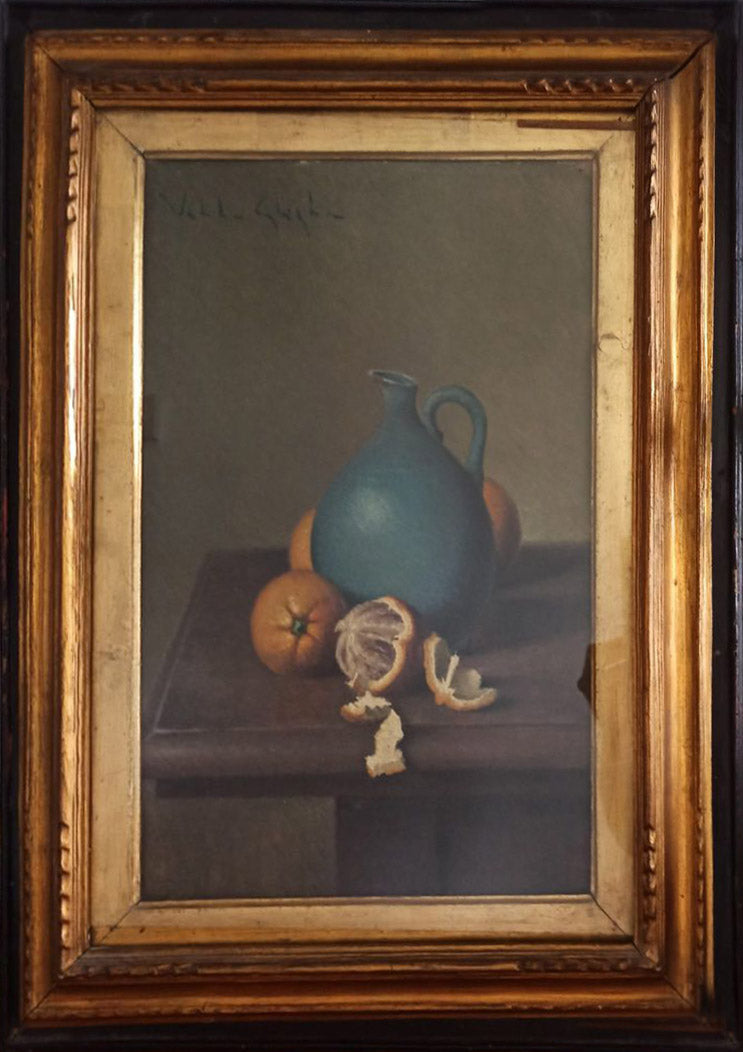 Valentino Ghiglia - Oranges and Blue Vase