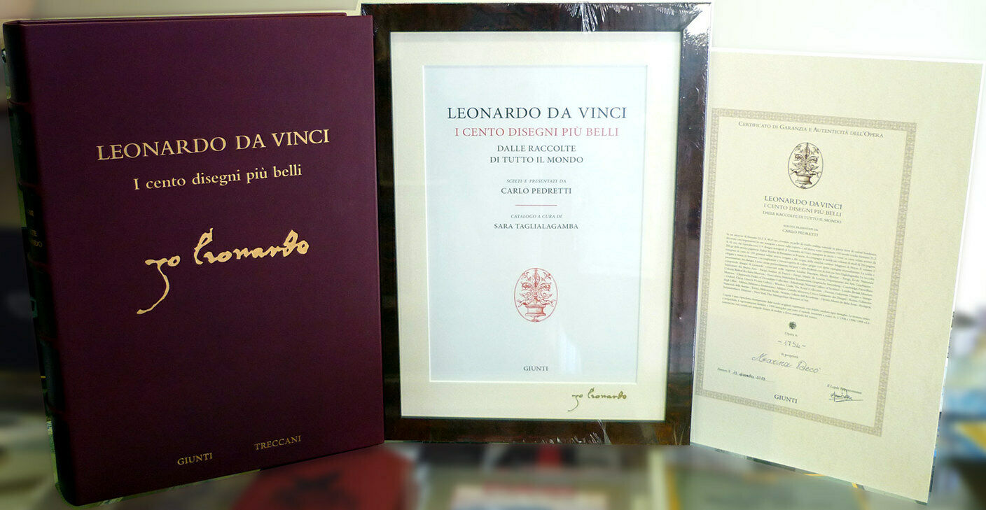 Giunti and Treccani Leonardo Da Vinci - The One Hundred Most Beautiful Drawings