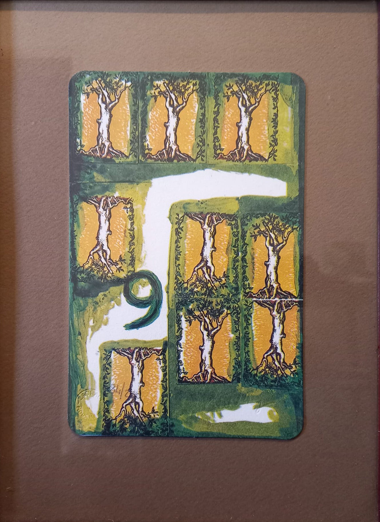 Renato Guttuso - 9 of Wands - The Tarot
