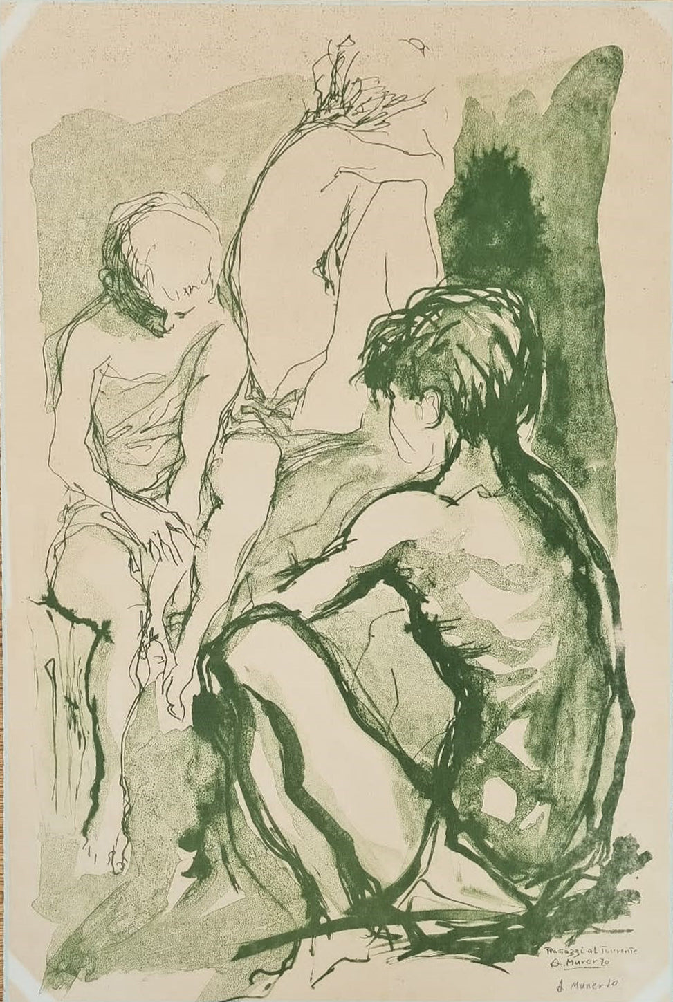 Augusto Murer - Boys at the Stream