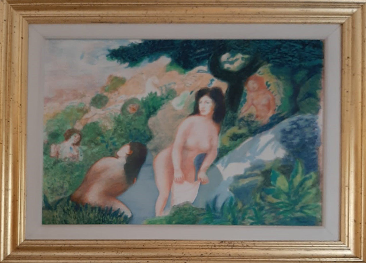 Aligi Sassu - Nymphs at the Spring