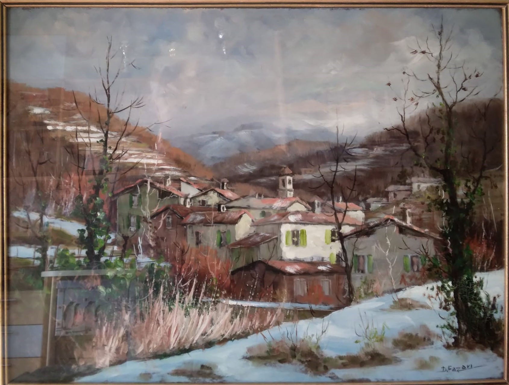 Domenico Fazari - Paisaje lombardo