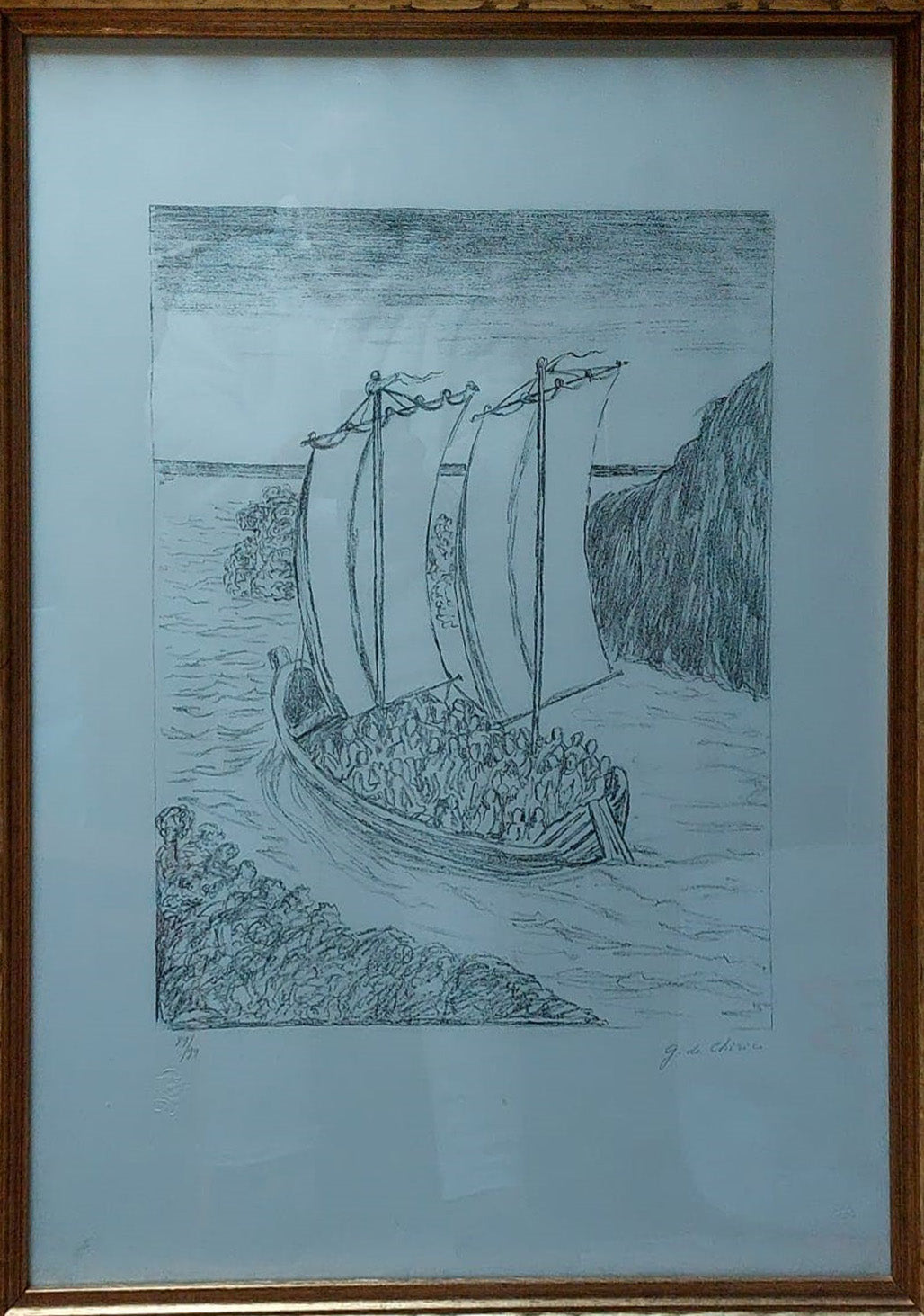 Giorgio De Chirico - El barco misterioso