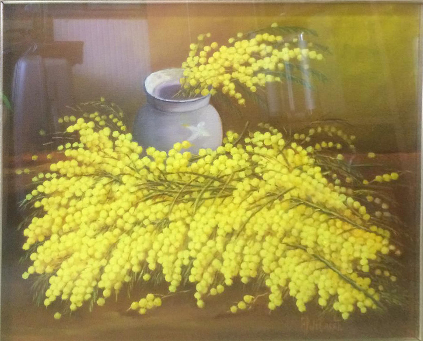 Aldo Carati - Mimosa con vaso