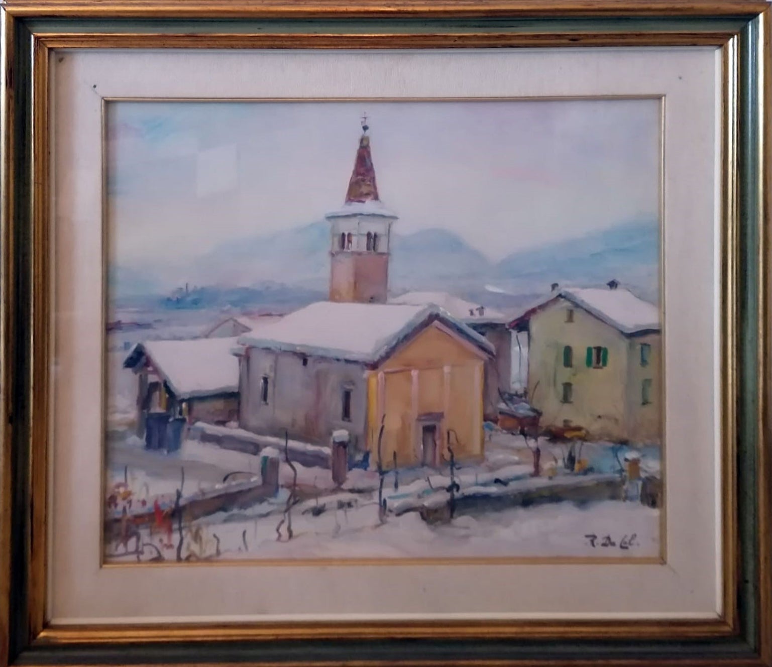 Ruggero Da Col - Iglesia cubierta de nieve