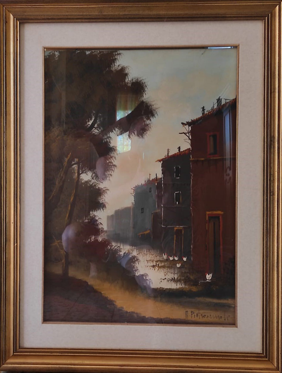 Alfonso Pietrosemoli - Paisaje sobre lienzo