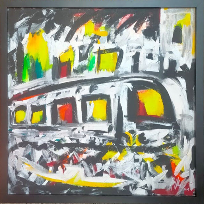 Fernando Mangone - Through Italian Cities Milan, Tram