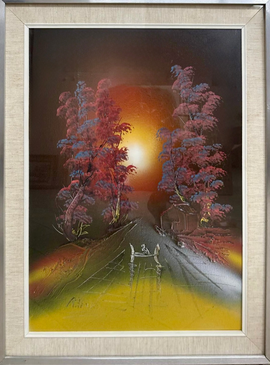 Unknown Author - Landscape at Sunset