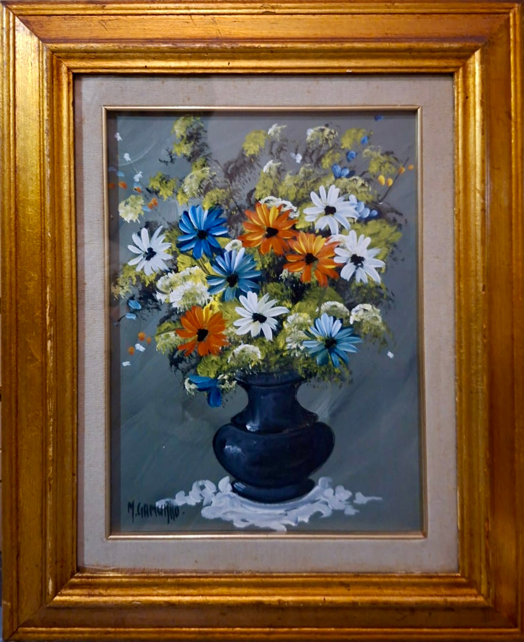 Marcello Gamurro - Untitled (Vase of Blue Flowers)