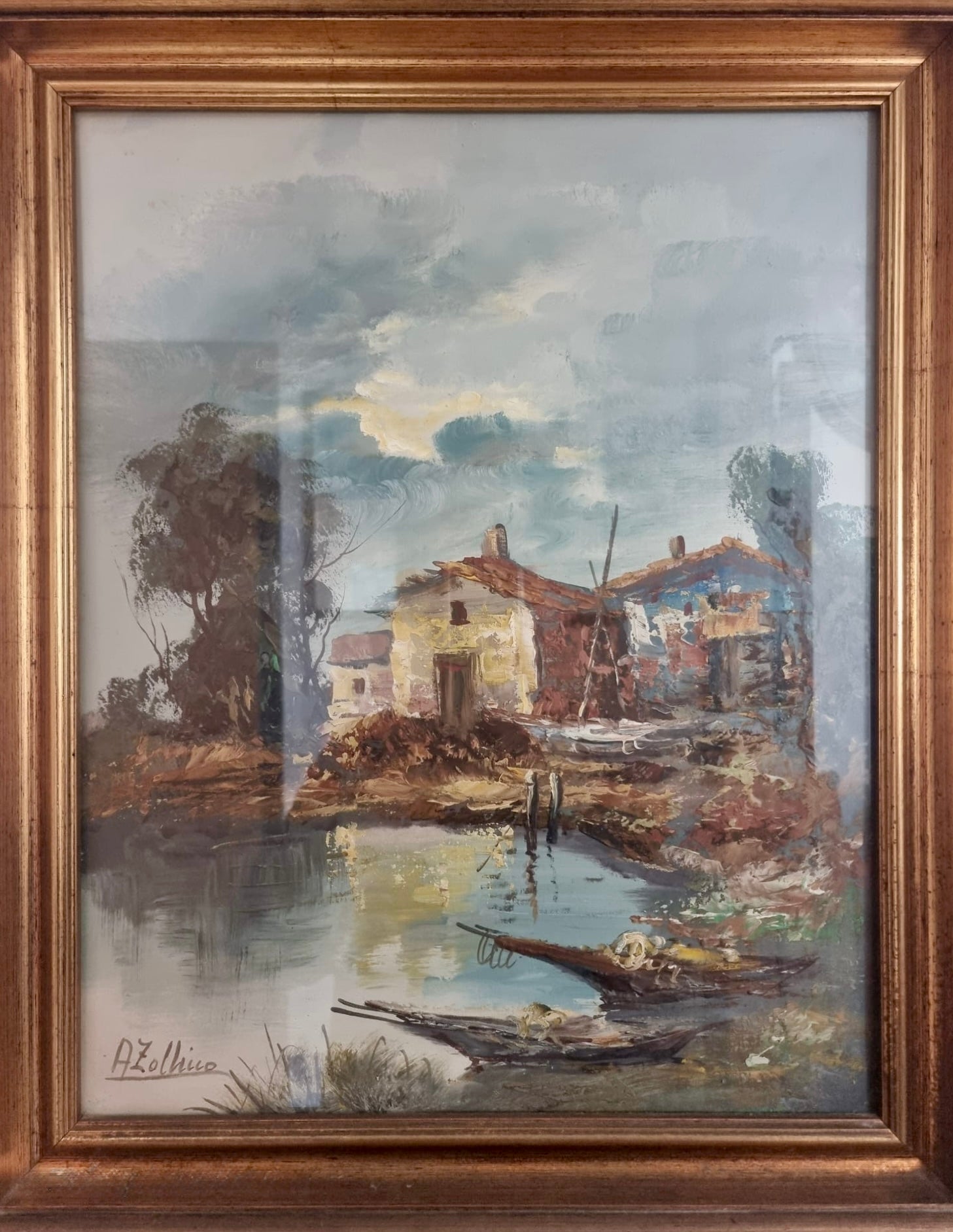 Alviero Zollino - Paesaggio lacustre