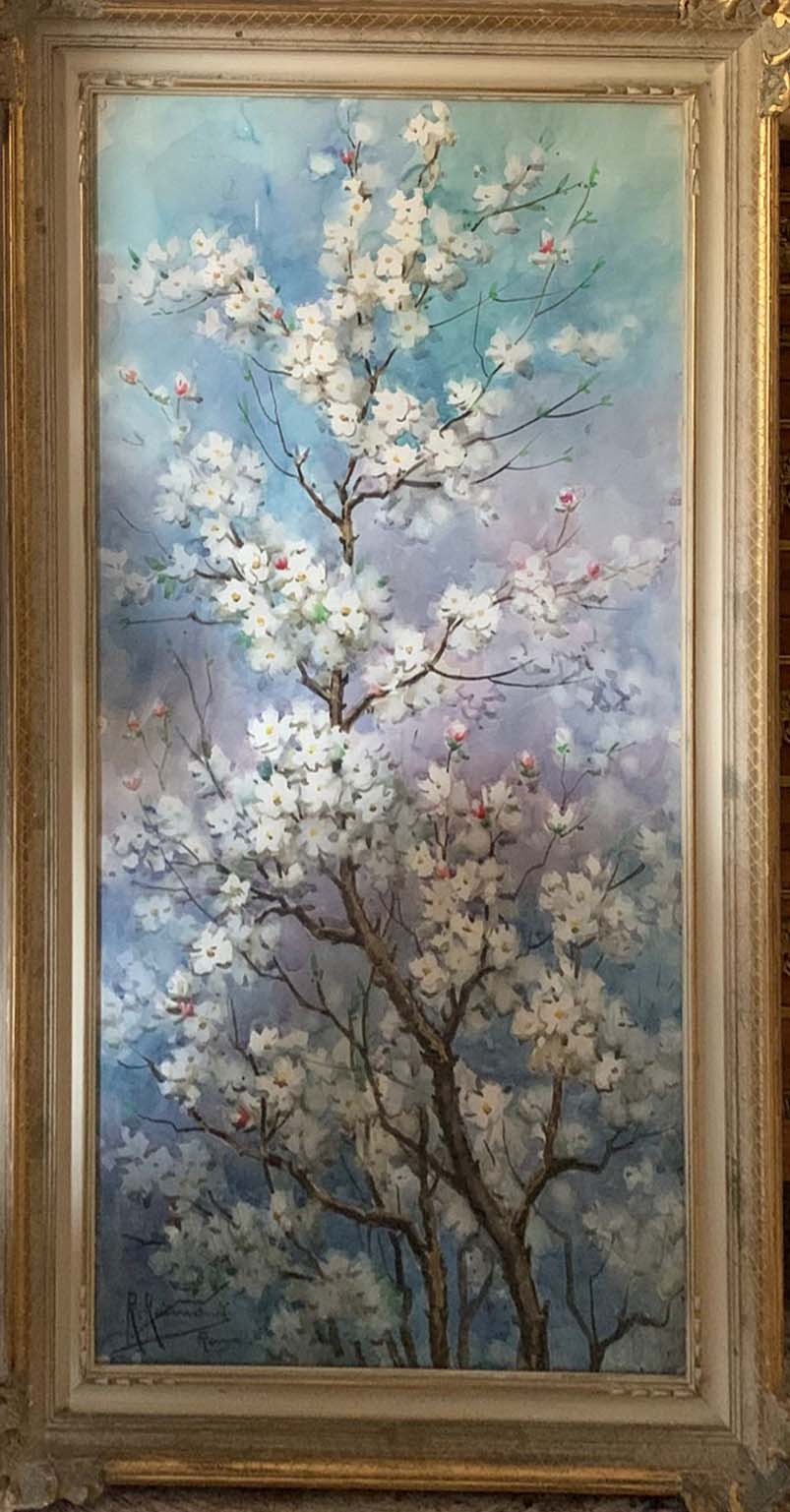 Senza titolo (fiori) - Olio su tela - Roberto Raimondi