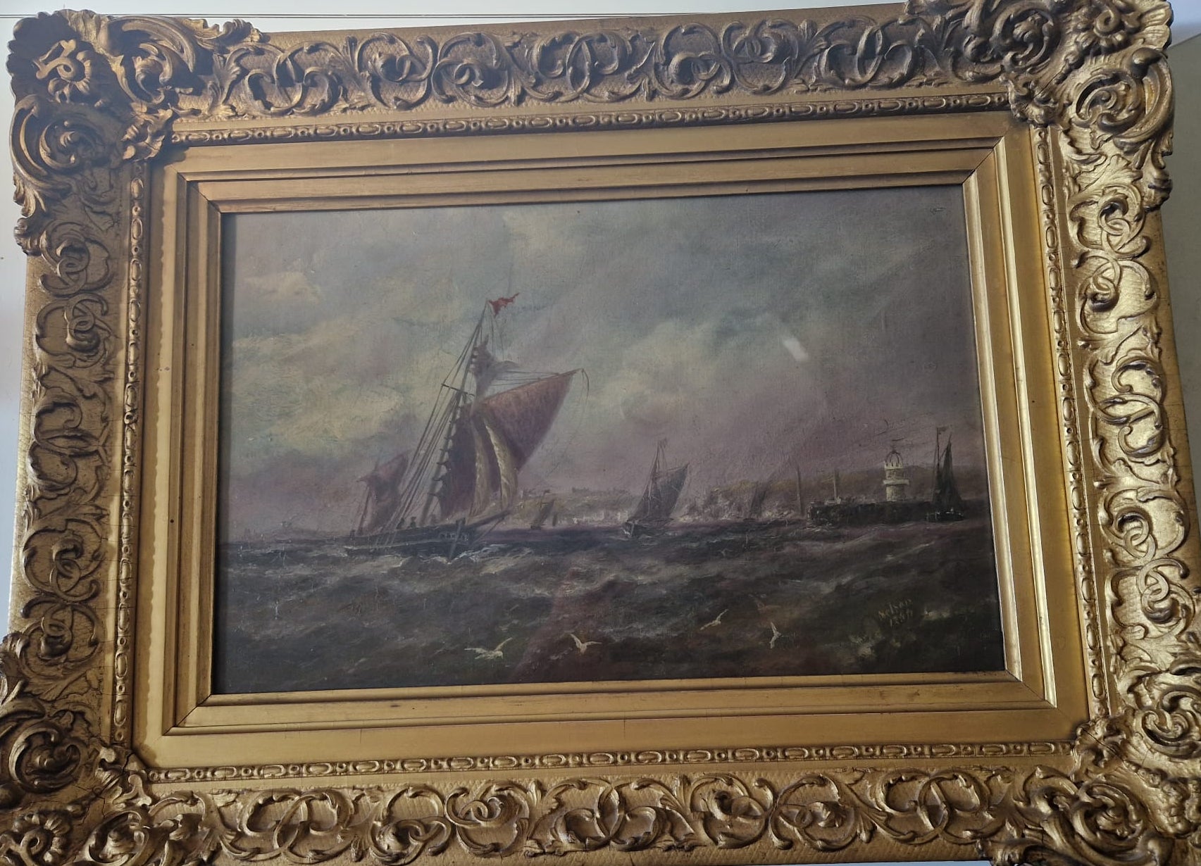 Senza titolo (paesaggio marino) – Olio – Nelson