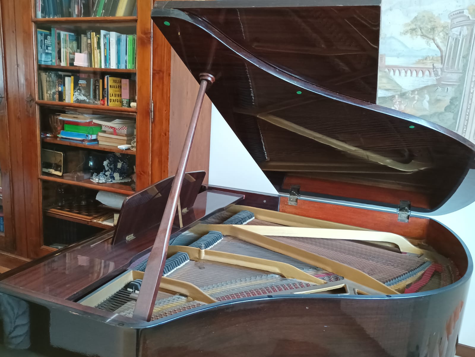 Pianoforte a coda con panca in pelle - Bluethner