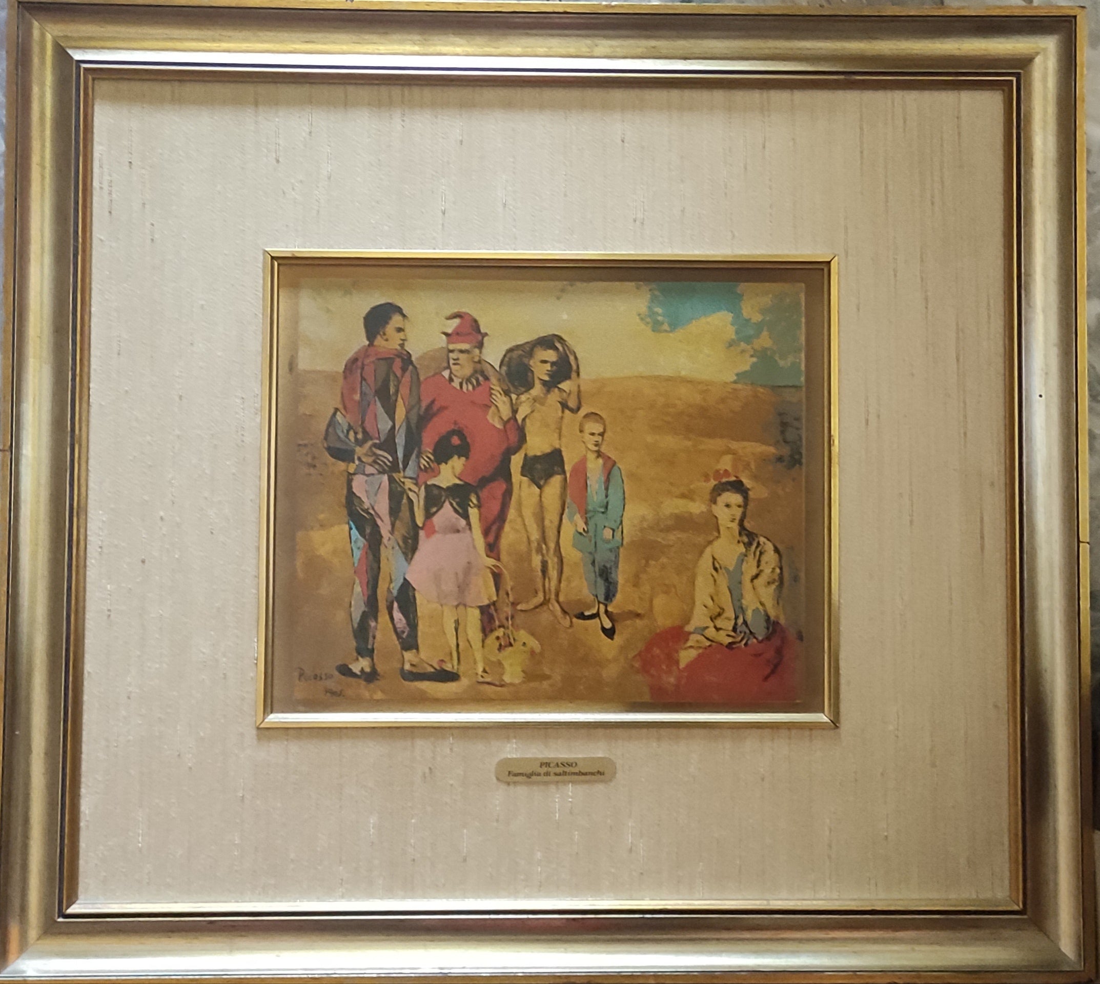FAMIGLIA SALTINBANCO -STAMPA DI PICASSO