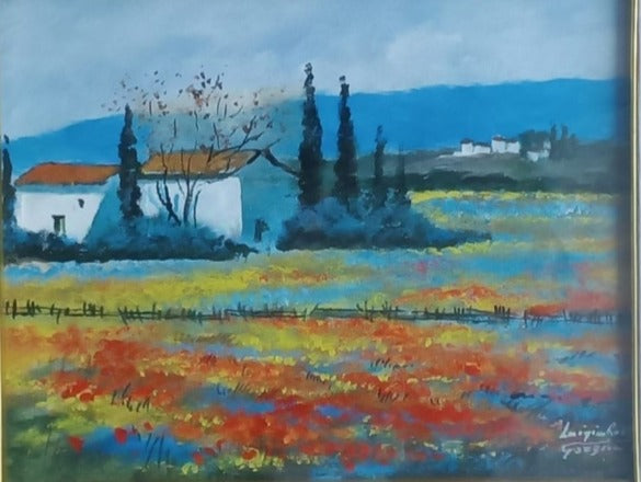 MEADOW WITH HOUSE - LUIGINO ROSSI GARZIONE