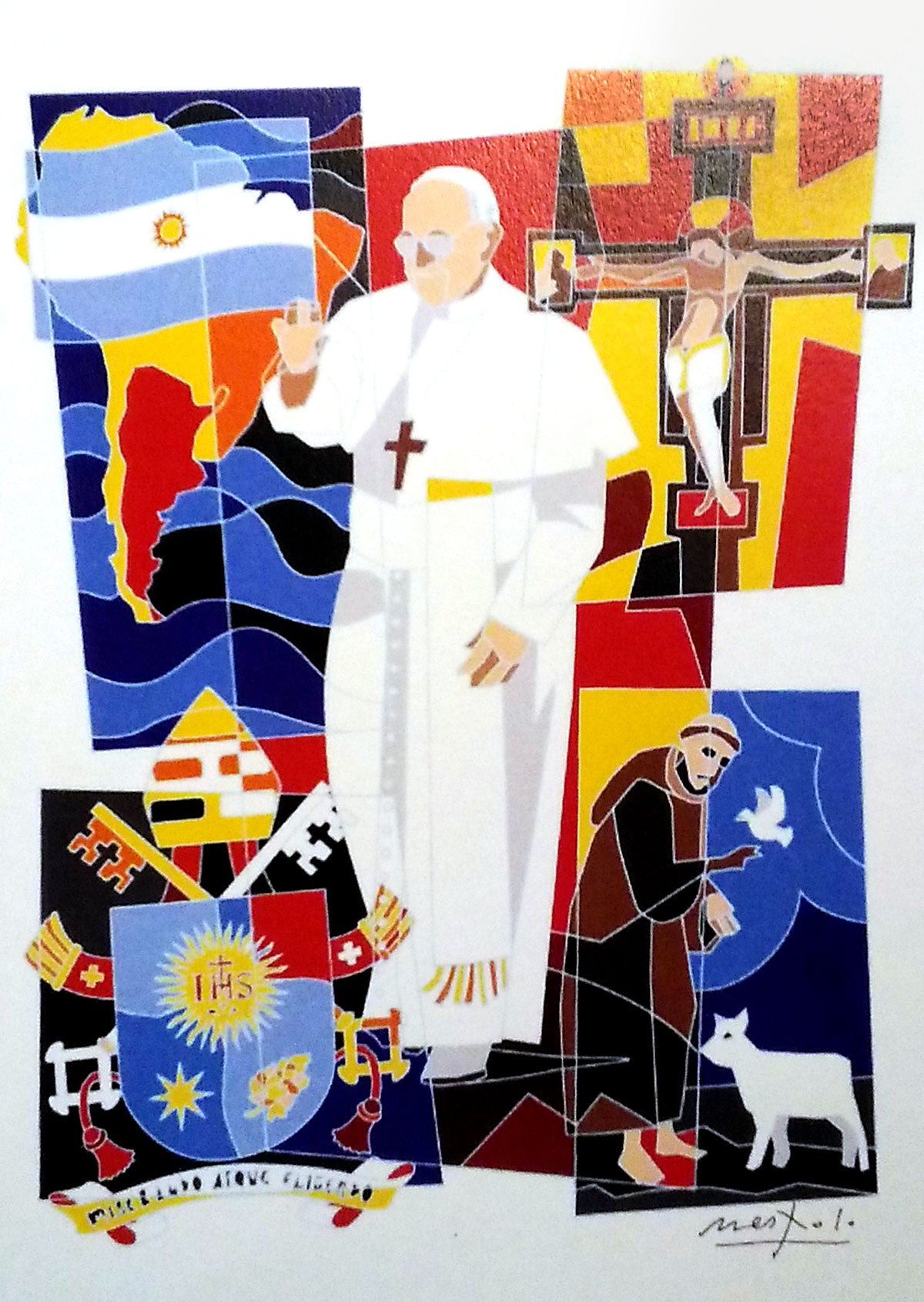 Ugo Nespolo - Papa Francesco