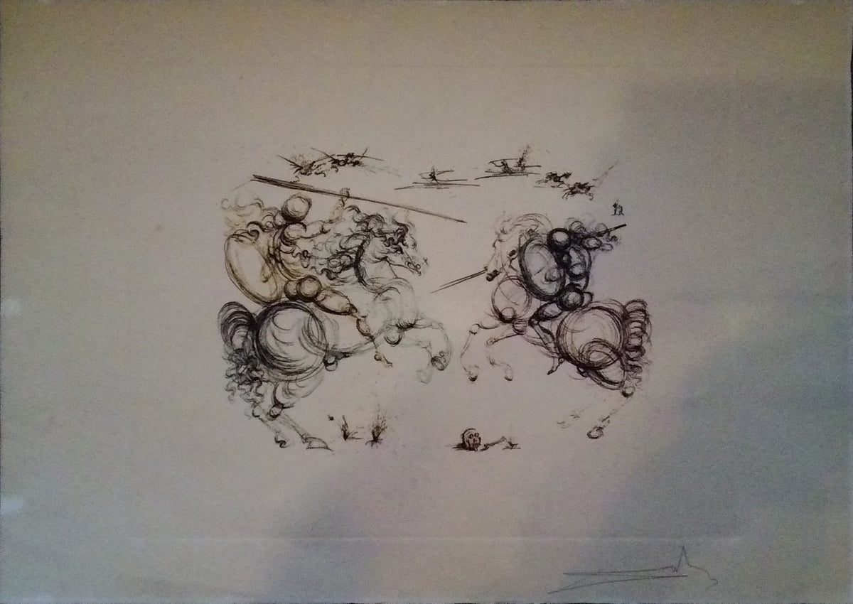 Salvador Dalí - Duelo de caballerías