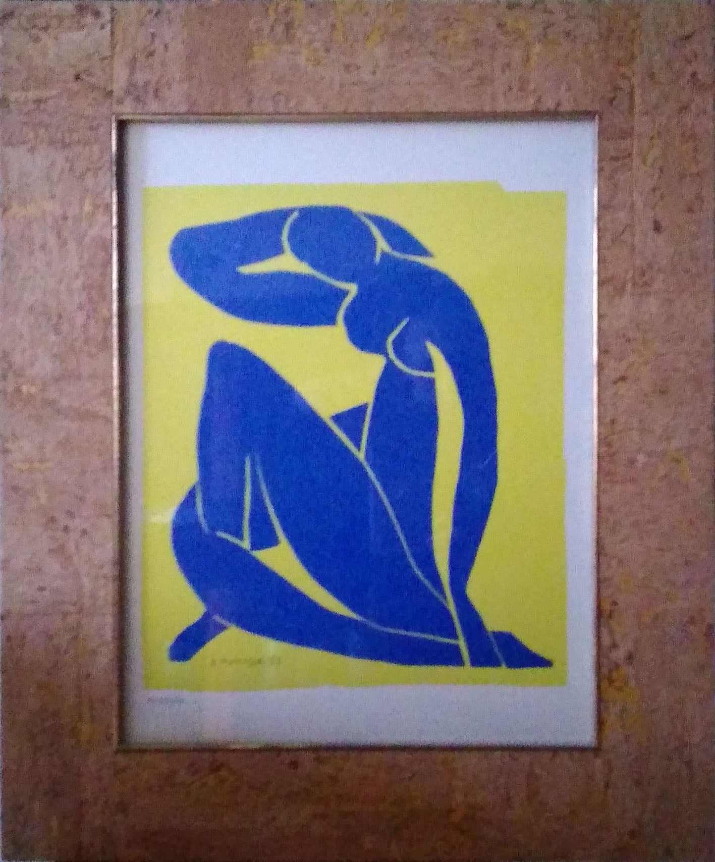 Matisse - Blue Nude on a Yellow Background