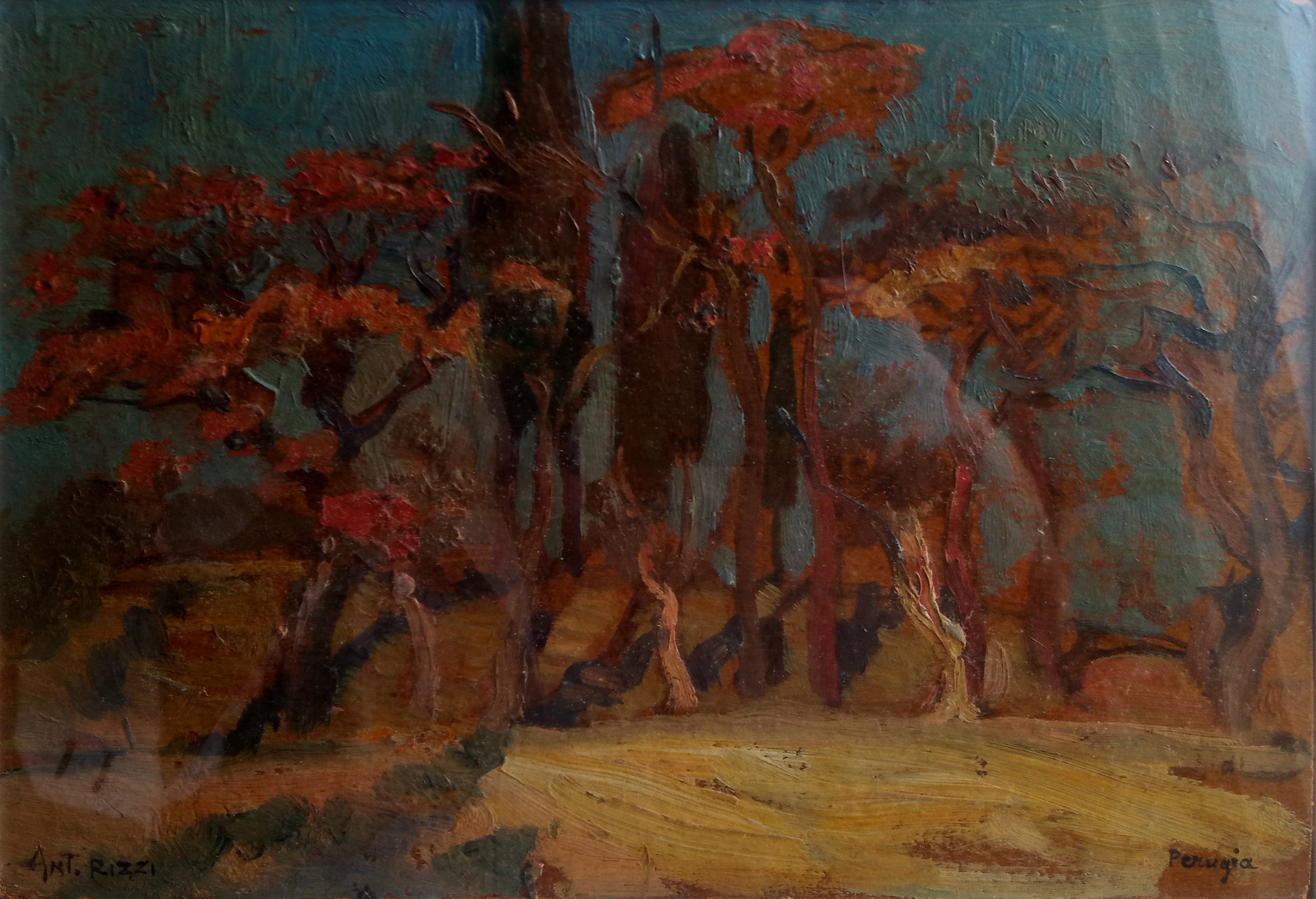 Rizzi - Paisaje con jardín