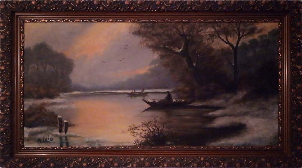 G. Olio - Sunset on the lake