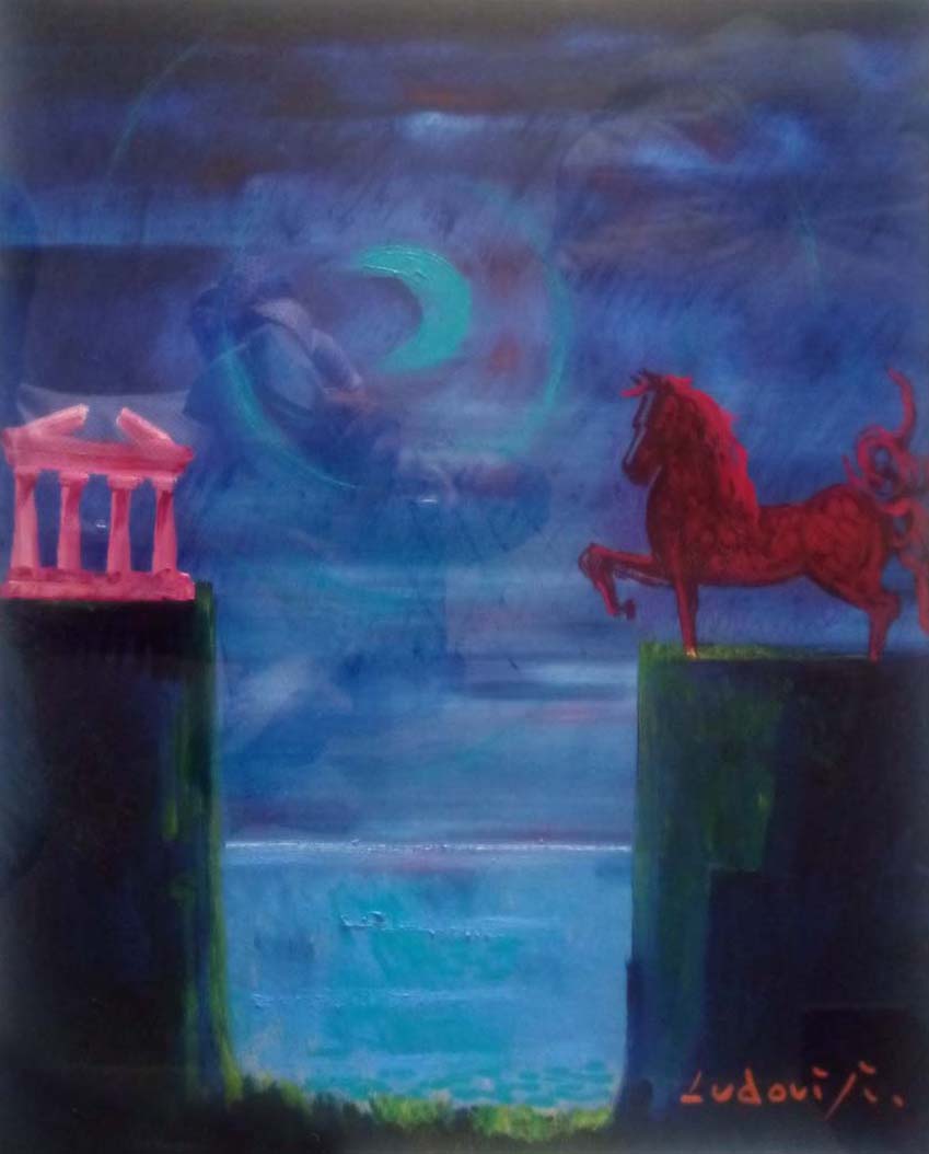 Felice Ludovisi - Pegaso y templo