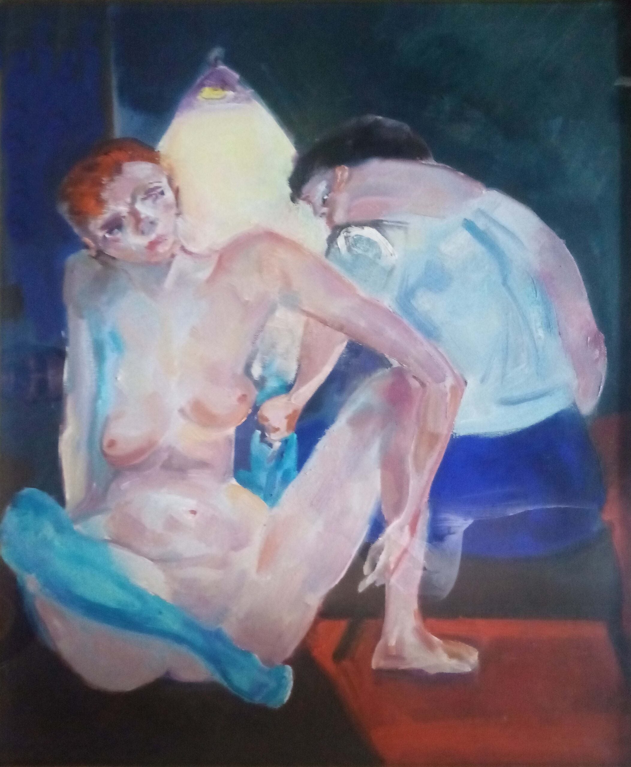 Nino Gasparri - Donna con calza destra