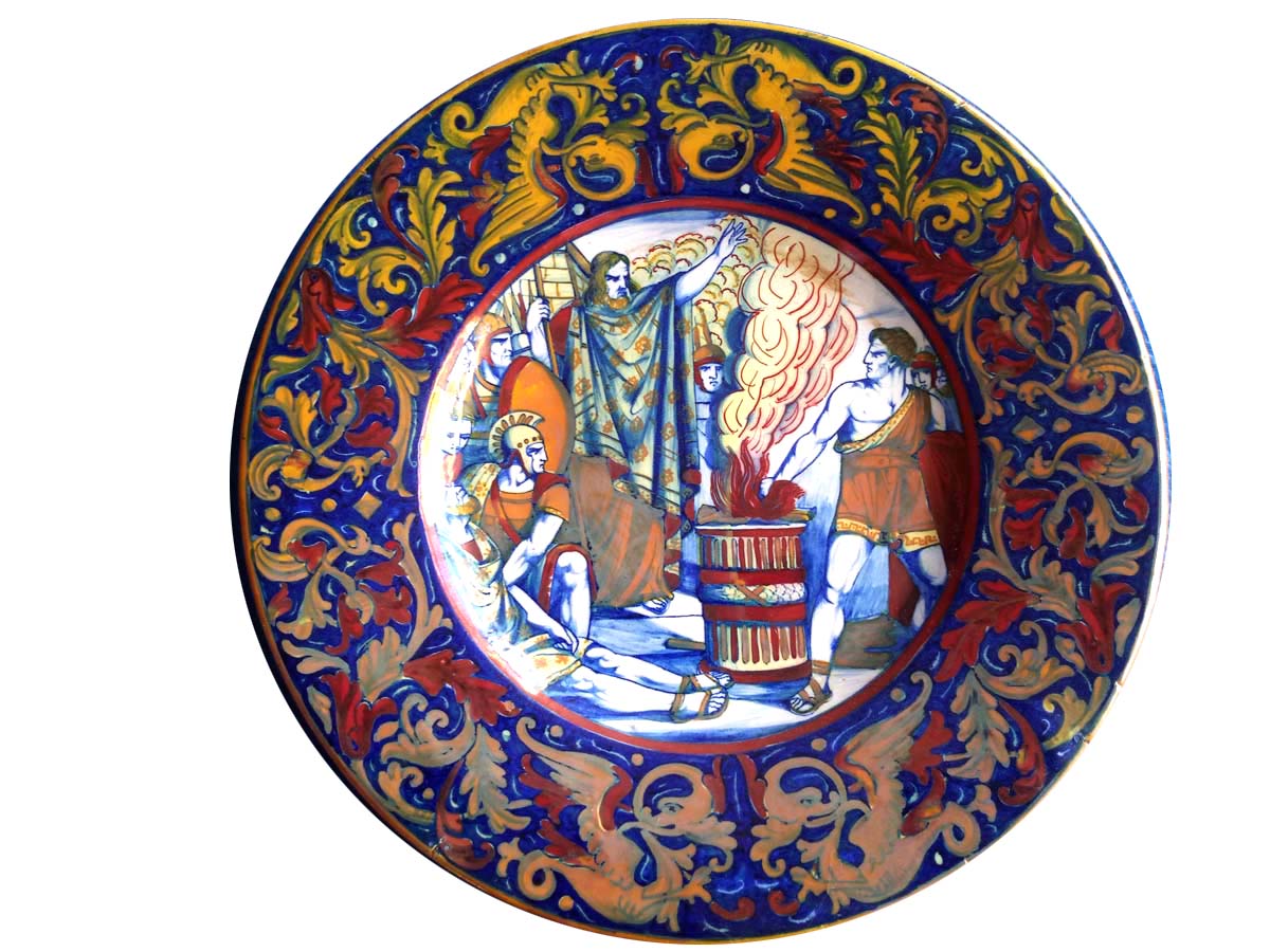 Deruta Majolica - Muzio Scevola