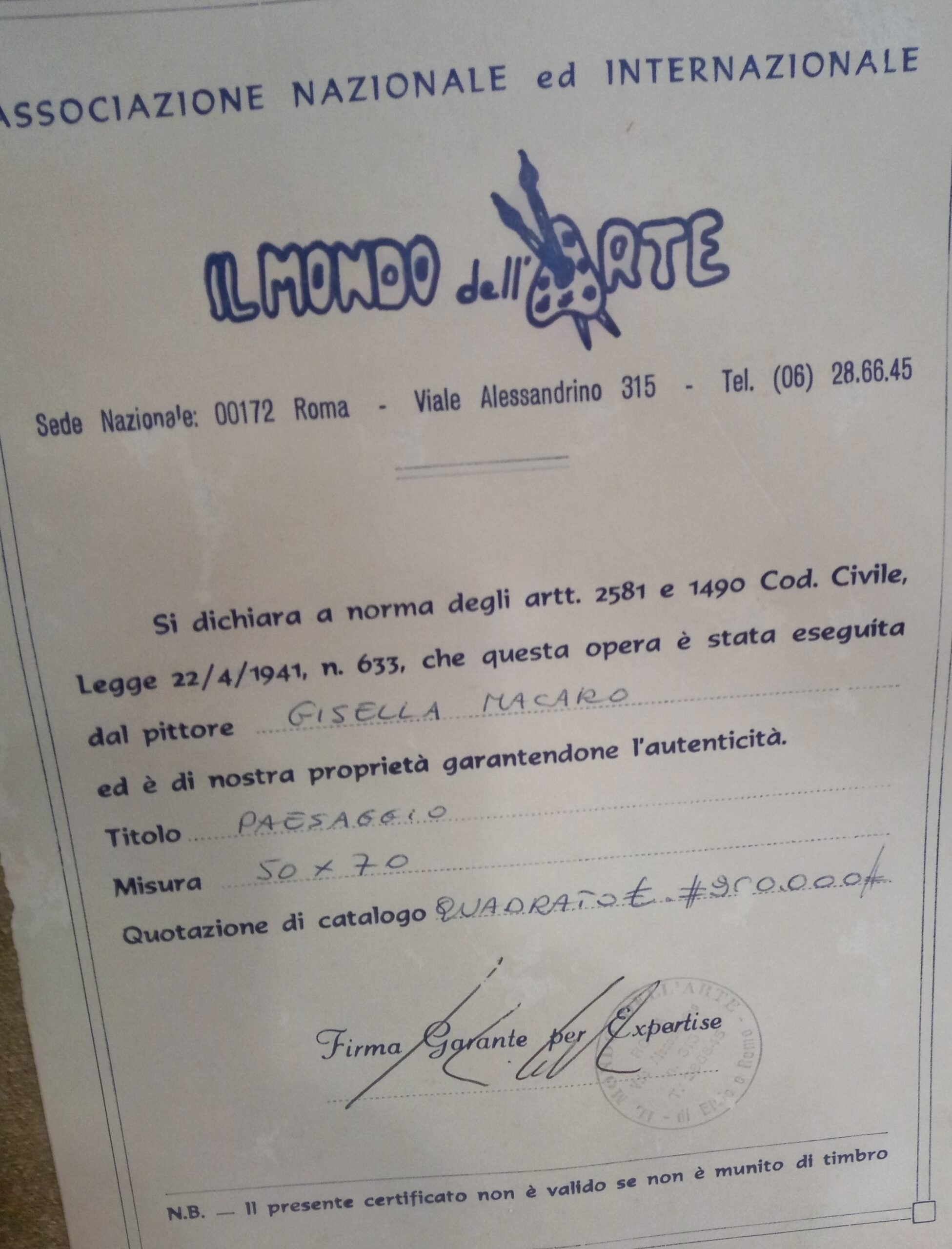 Gisella Macaro - Paesaggio